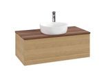 Villeroy & Boch Antao Waschtischunterschrank 1000x360x500mm L31152HN mit Beleuchtung mit Struktur FK/AP: HN/2