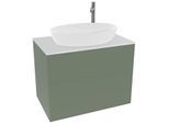 Villeroy und Boch Finion Waschtischunterschrank F87100GM 80x60,3cm, Abdeckplatte white matt, Olive Matt Lacquer