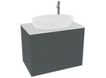 Villeroy und Boch Finion Waschtischunterschrank G87100HG 80x60,3cm, Emotion, Abdeckplatte white matt, Midnight Blue Matt Lacquer