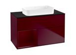 Villeroy und Boch Finion Waschtischunterschrank F652HBHB 100x60,3x50,1cm, Regal links Peony, Peony Matt