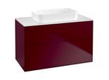 Villeroy und Boch Finion Waschtischunterschrank F64100HB 100x60,3x50,1mm, Glass White Matt, Peony Matt