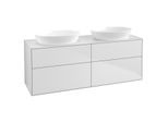 Villeroy und Boch Finion Waschtischunterschrank FA8100MT 160x60,3cm, Abdeckplatte white matt, White matt lacquer
