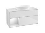 Villeroy und Boch Finion Waschtischunterschrank GA61MTMT 120cm, Abdeckplatte white matt, Emotion, Regale White matt lacquer, White matt lacquer