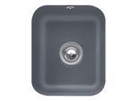 Villeroy und Boch Unterbauspüle 670401i4 mit Ablaufgarnitur, Handbetätigung, Befestigungssatz, Graphit