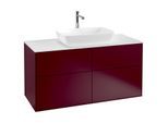 Villeroy und Boch Finion Waschtischunterschrank G79100HB 120x60,3cm, Emotion, Abdeckplatte white matt, Peony Matt