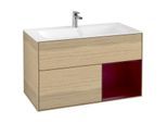 Villeroy und Boch Finion Waschtischunterschrank F040HBPC 99,6x59,1x49,8cm, Regal rechts Peony, Oak Veneer