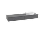 Villeroy & Boch Antao Waschtischunterschrank 1600x190x500mm L16150GK mit Beleuchtung mit Struktur FK/AP: GK/0