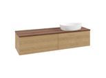 Villeroy & Boch Antao Waschtischunterschrank 1600x360x500mm L38112HN mit Beleuchtung mit Struktur FK/AP: HN/2