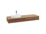 Villeroy & Boch Antao Waschtischunterschrank 1600x190x500mm L15151HM mit Beleuchtung mit Struktur FK/AP: HM/1