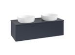 Villeroy und Boch Antao Waschtisch-Unterschrank K35010HG 120x36x50cm, Waschbeckenplattenfarbe Lack, midnight blue matt lacquer