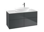 Villeroy und Boch Finion Waschtischunterschrank G91100HG 120x60,3cm, Emotion, Abdeckplatte white matt, Midnight Blue Matt Lacquer