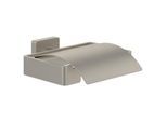 Villeroy und Boch Elements Striking Toilettenpapierhalter TVA15201300064 131x45x115mm, mit Deckel, brushed nickel black