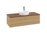 Villeroy & Boch Antao Waschtischunterschrank 1200x360x500mm L32152HN mit Beleuchtung mit Struktur FK/AP: HN/2