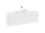 Villeroy und Boch Collaro Waschtischunterschrank C04900MS 160 x 54,8 x 50 cm, Waschtisch mittig, White Matt