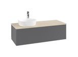 Villeroy & Boch Antao Waschtischunterschrank 1200x360x500mm L33153GK mit Beleuchtung mit Struktur FK/AP: GK/3