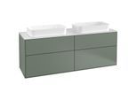 Villeroy und Boch Finion Waschtischunterschrank F31100GM 160x60,3cm, Abdeckplatte white matt, Olive Matt Lacquer