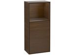 Villeroy und Boch Finion Seitenschrank G500GNGN 41,8x93,6cm, links, Emotion, Regal oben Walnut veneer, Walnut veneer