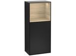 Villeroy und Boch Finion Seitenschrank G500PCPD 41,8x93,6cm, links, Emotion, Regal oben Oak Veneer, Black matt lacquer