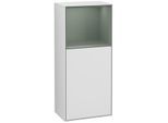 Villeroy und Boch Finion Seitenschrank G510GMMT 41,8x93,6cm, rechts, Emotion, Regal oben Olive Matt, White matt lacquer