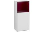 Villeroy und Boch Finion Seitenschrank F500HBMT 41,8x93,6x27cm, links, Regal oben Peony Matt, White matt lacquer