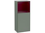 Villeroy und Boch Finion Seitenschrank F500HBGM 41,8x93,6x27cm, links, Regal oben Peony Matt, Olive Matt Lacquer
