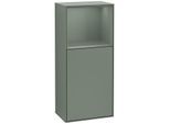Villeroy und Boch Finion Seitenschrank F500GMGM 41,8x93,6x27cm, links, Regal oben Olive Matt, Olive Matt Lacquer