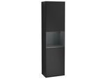 Villeroy und Boch Finion Hochschrank G470HGPD 41,8x151,6cm, rechts, Emotion, Regal Midnight Blue Matt Lacquer, Black matt lacquer