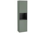 Villeroy und Boch Finion Hochschrank G470PDGM 41,8x151,6cm, rechts, Emotion, Regal Black Matt Lacquer, Olive Matt Lacquer
