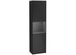 Villeroy und Boch Finion Hochschrank F460GKPD 41,8x151,6x27cm, links, Regal Anthracite Matt Lacquer, Black matt lacquer