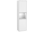Villeroy und Boch Finion Hochschrank F470MTGF 41,8x151,6x27cm, rechts, Regal White matt lacquer, Glossy white lacquer