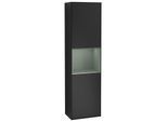 Villeroy und Boch Finion Hochschrank F470GMPD 41,8x151,6x27cm, rechts, Regal Olive Matt Lacquer, Black matt lacquer