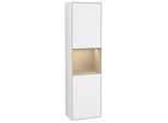 Villeroy und Boch Finion Hochschrank F470PCGF 41,8x151,6x27cm, rechts, Regal Oak Venerr, Glossy white lacquer