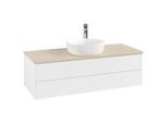 Villeroy & Boch Antao Waschtischunterschrank 1200x360x500mm L21153MT mit Beleuchtung mit Struktur FK/AP: MT/3