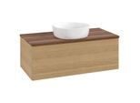 Villeroy & Boch Antao Waschtischunterschrank 1000x360x500mm L31112HN mit Beleuchtung mit Struktur FK/AP: HN/2