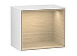 Villeroy und Boch Finion Regalmodul F580PCGF 41,8x35,6x27cm, Regal Oak Veneer, Glossy white lacquer