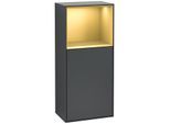 Villeroy und Boch Finion Seitenschrank G500HFHG 41,8x93,6cm, links, Emotion, Regal oben Gold Matt, Midnight Blue Matt Lacquer