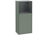 Villeroy und Boch Finion Seitenschrank G510HGGM 41,8x93,6cm, rechts, Emotion, Regal oben Midnight Blue Matt, Olive Matt Lacquer