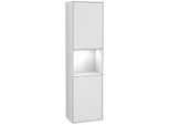 Villeroy und Boch Finion Hochschrank F460GFMT 41,8x151,6x27cm, links, Regal Glossy white lacquer, White matt lacquer