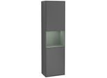 Villeroy und Boch Finion Hochschrank F460GMGK 41,8x151,6x27cm, links, Regal Olive Matt Lacquer, Anthracite matt