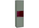 Villeroy und Boch Finion Hochschrank F460HBGM 41,8x151,6x27cm, links, Regal Peony Matt Lacquer, Olive Matt Lacquer