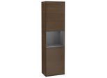 Villeroy und Boch Finion Hochschrank F470GKGN 41,8x151,6x27cm, rechts, Regal Anthracite Matt Lacquer, Walnut veneer