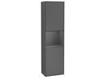 Villeroy und Boch Finion Hochschrank F470GKGK 41,8x151,6x27cm, rechts, Regal Anthracite Matt Lacquer, Anthracite matt