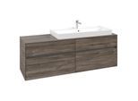 Villeroy und Boch Collaro Waschtischunterschrank C03000RK 160x54,8x50cm, Waschtisch rechts, Stone Oak