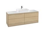 Villeroy und Boch Finion Waschtischunterschrank G44100PC 160x60,3cm, Emotion, Abdeckplatte white matt, Oak Veneer