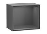 Villeroy und Boch Finion Regalmodul G580GKGK 41,8x35,6x27cm, Emotion, Regal Antracite Matt, Anthracite matt