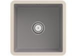 Villeroy und Boch Unterbauspüle 332501KD mit Ablaufgarnitur und Handbetätigung, Fossil