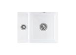 Villeroy und Boch Unterbauspüle 675802R1 mit Ablaufgarnitur und Excenterbetätigung, weiß