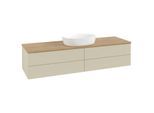 Villeroy und Boch Antao Waschtisch-Unterschrank K25011HJ 160x36x50cm, Waschbeckenplattenfarbe honey oak, silk grey matt lacquer