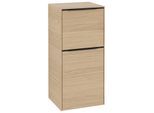 Villeroy und Boch Subway 3.0 Seitenschrank C59401VJ 40x86x36,2cm, Schanier links/Griff Volcano black, nordic oak