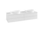 Villeroy und Boch Antao Waschtisch-Unterschrank K28110GF 160x36x50cm, Waschbeckenplattenfarbe Lack, glossy white lacquer